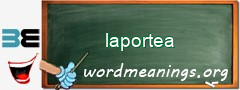 WordMeaning blackboard for laportea